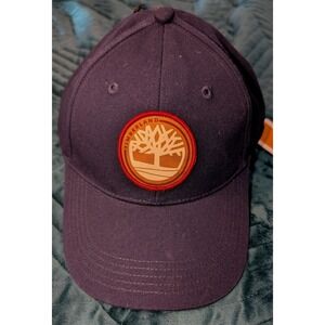 Timberland Nature Needs Heroes Tree Emblem Navy Blue Ball Cap Hat One Size NWT